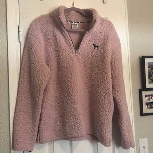 Pink Victoria’s Secret Sherpa